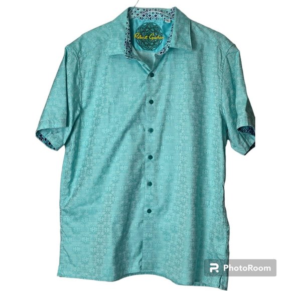 Robert Graham Shirts Robert Graham Mens Shirt Short Sleeve Green Xl Poshmark